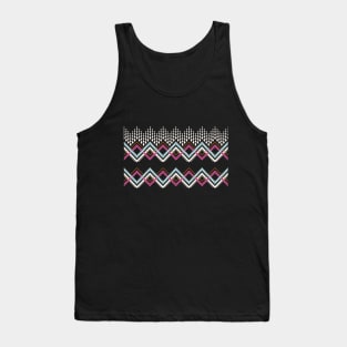 Traditional tribal line zigzag pattern Tank Top